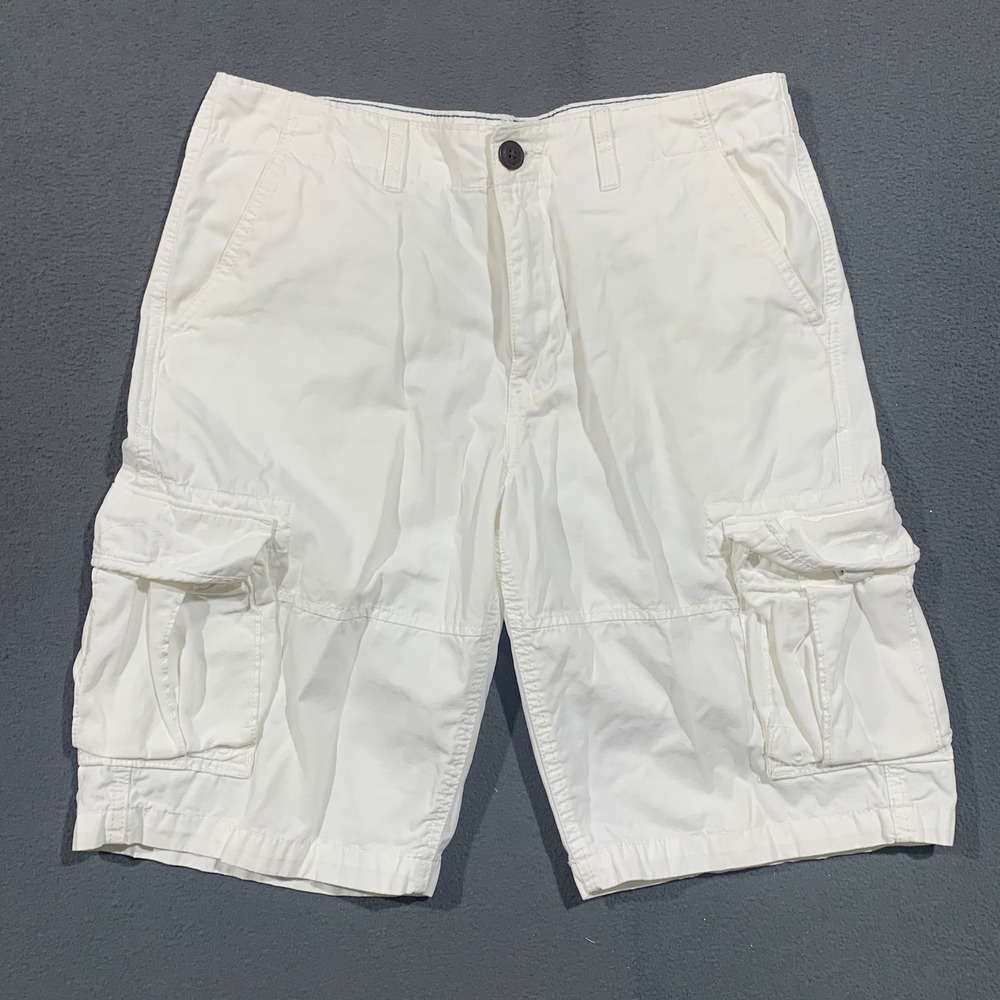 Urban Pipeline Cargo Shorts Mens 33 White Classic Length Cotton Utility Summer